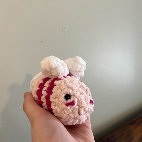 Other - crochet Pink Bee Decoration